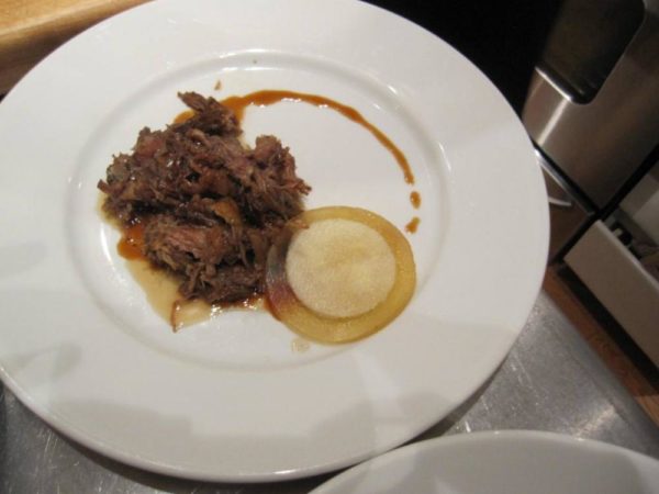 Oxtail main course