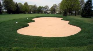 Golf course sand trap