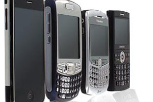 various cell phones
